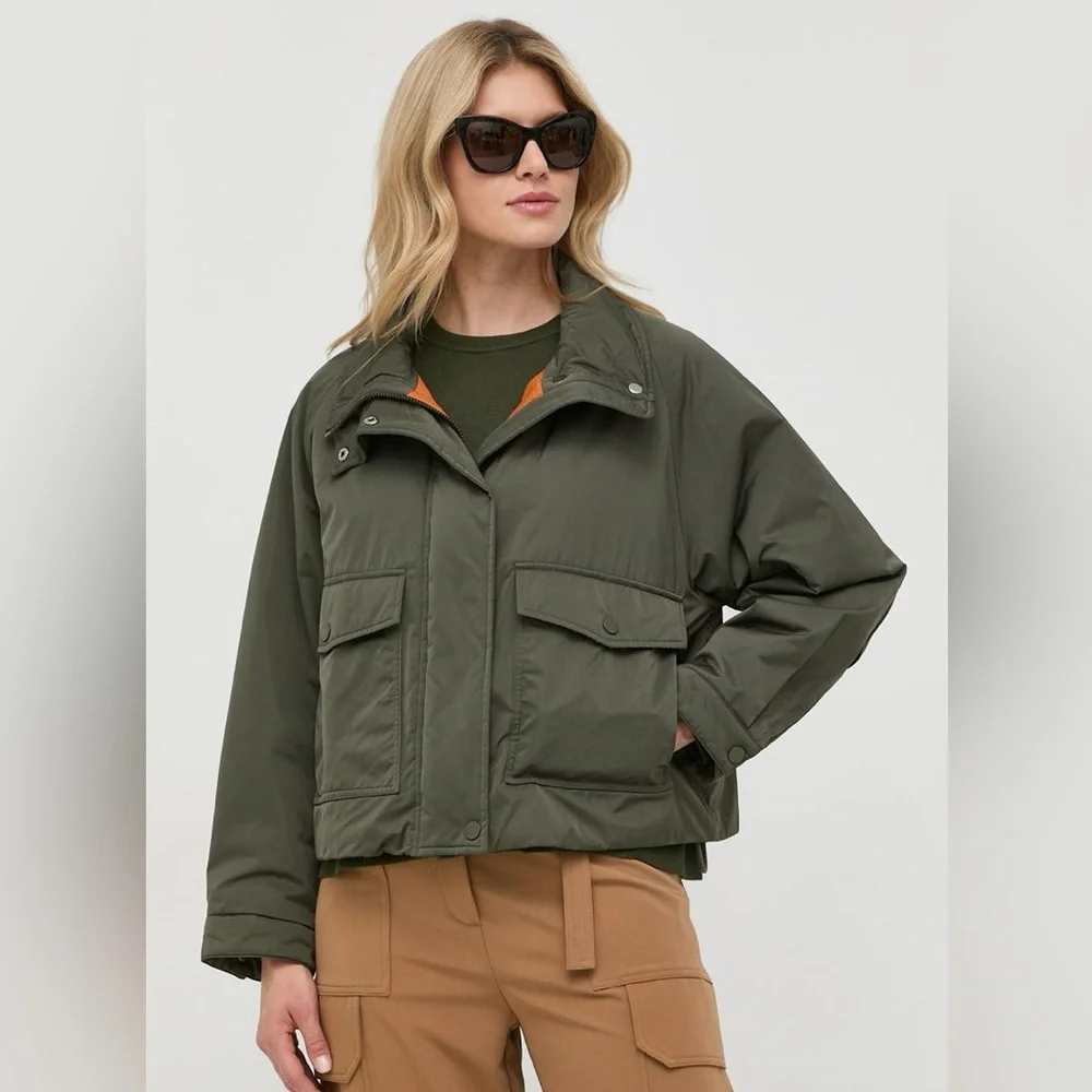 WEEKEND MAX MARA Fiorito Quilted Jacket in Green sz 4 / S BRAND NEW, EXT RARE - Picture 6 of 16